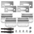 ZZYZSFUS 4 Pack Professional Replacement Clipper Blades,Precision 2 Holes Adjustable Hair Clipper Parts Blade for 5-Star Senior, Magic Clip, Reflections Senior