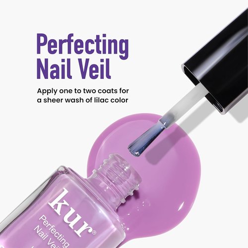 LONDONTOWN Violet Vibes Nail Polish Set - Sheer Lilac Tint & Cuticle Oil for Healthy Nails | .40fl oz