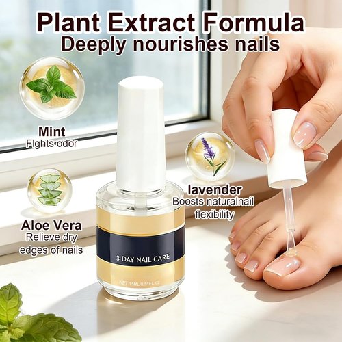 Keratin Nail Care Oil - Deep Moisturizing Treatment for Strong, Glossy Nails | Aloe Vera & Lavender (2-Pack, 16ml Each)