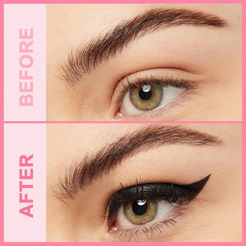 iMethod Liquid Eyeliner - Waterproof 2-in-1 Dual-Ended Liner with Precise Brush & Thick Tip | Long-Lasting Matte Black