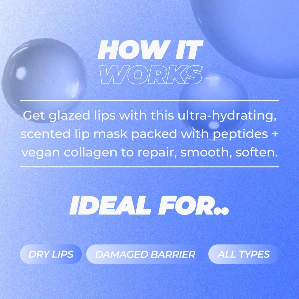 Vitamasques Lip Mask | 3-Pack Birthday Cake Collagen Sheets for Hydration & Repair - Vegan & Cruelty-Free