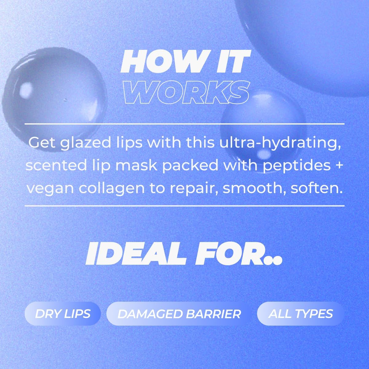 Vitamasques Lip Mask | 3-Pack Birthday Cake Collagen Sheets for Hydration & Repair - Vegan & Cruelty-Free