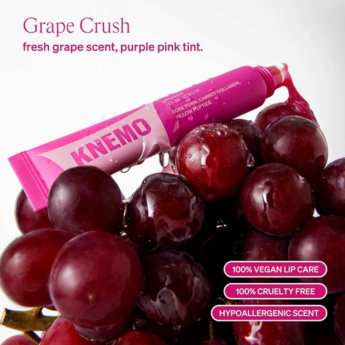 KNEMO LipLock Jelly Serum - Hydrating & Plumping Korean Skincare for Dry Lips | Grape Crush Tint