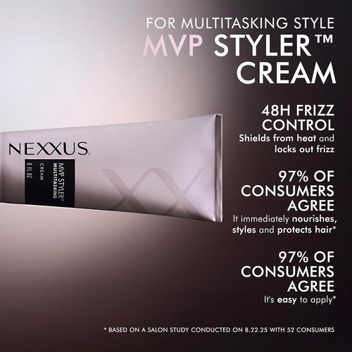 Nexxus Styling Cream - MVP Styler Hybrid Hair Cream with Multi-Verse Polymers | 6 oz