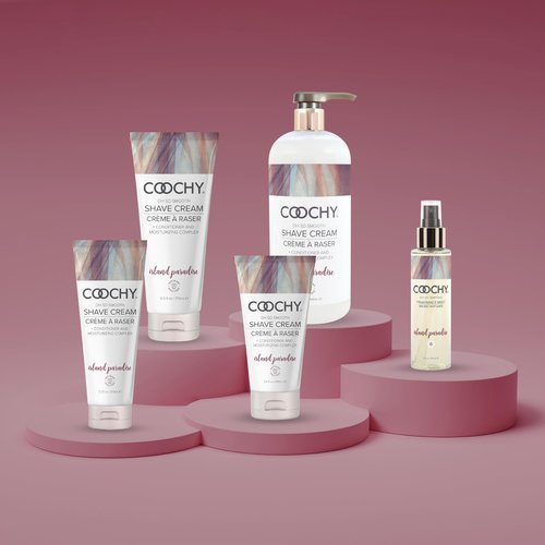 Coochy Shave Cream - Moisturizing Shave Lotion - Gentle Intimate Shaving Cream - For Bikini Area, Underarms, Legs & More - Rash-Free, Hydrating Formula - Island Paradise, 3.4 oz