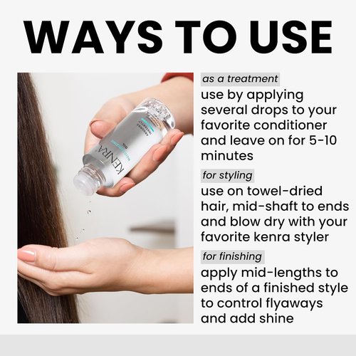 Kenra Moisturizing Oil - Lightweight Hydrating Oil for All Hair Types | Instant Absorption & Thermal Protection