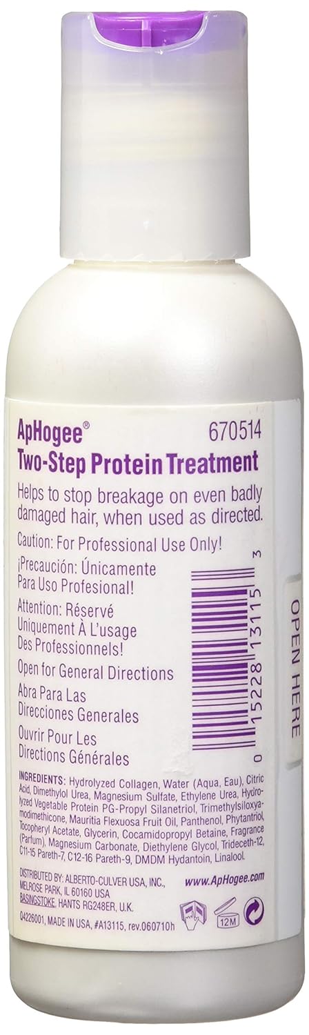 Aphogee Two-Step Protein Treatment - Repair Damaged Hair | 4 Fl Oz