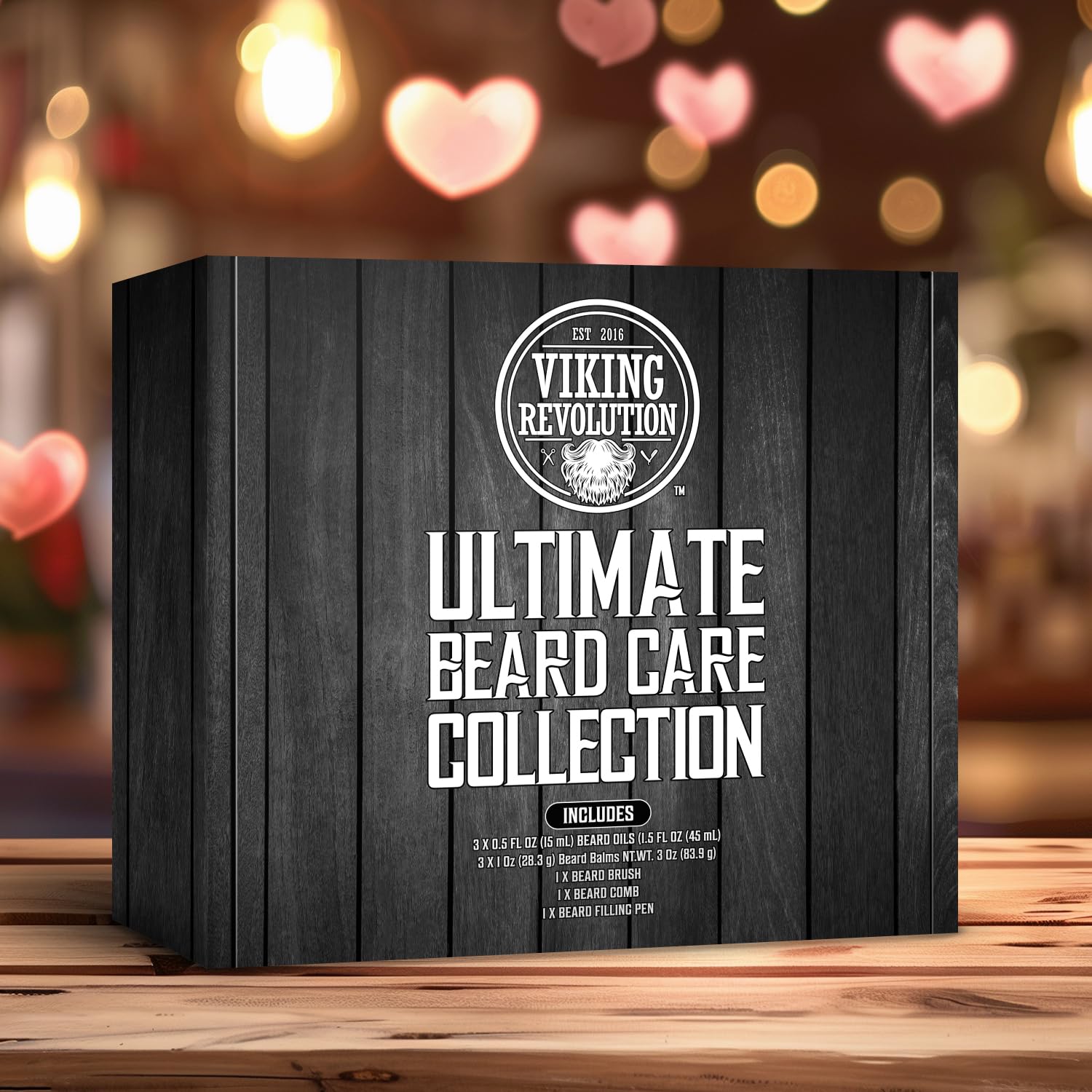 Viking Revolution Ultimate Beard Care Collection - Gifts for Men Includes Oil, Balm, Brush, Comb and Pen - Beard Kit for Men with Sandalwood, Spiced Vanilla, Coffee Whiskey, Sweet Tobacco