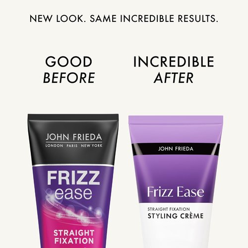 John Frieda Frizz Ease Styling Crème - Straightens Frizzy Hair with Milk Protein & Almond Oil | 5 Oz
