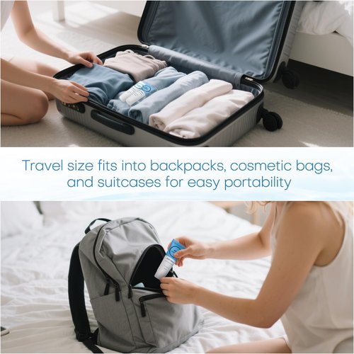 RSQAZQ Travel Size Shampoo and Body Wash Bulk, Individually Wrapped Hotel Mini Shower Gel and Small Men Women Cleansing Toiletries Amenities for Hotel/Vacation/Homeless 1 oz (3.7inch, Count, 20)