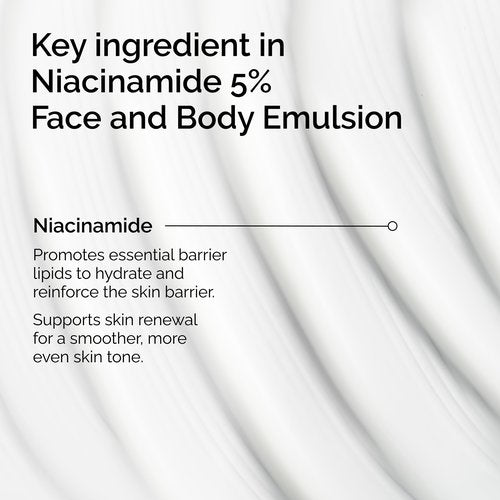 The Ordinary Niacinamide 5% Face and Body Emulsion, Dark Spot & Skin Tone Corrector, 3.4 Fl Oz
