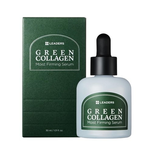 Leaders Green Collagen Serum - Vegan Anti-Aging Moisturizer for Firm Skin | 30ml Hydration & Elasticity