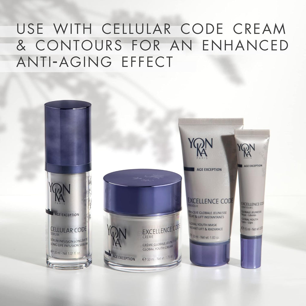 Yonka Cellular Code Serum - Anti-Aging Face Serum for Firm Skin & Reduced Wrinkles | Paraben-Free | 1.01 fl oz