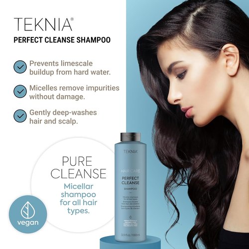 LAKMÉ Teknia Perfect Cleanse Shampoo - Deep Cleansing Clarifying Shampoo for Scalp & Hair Care