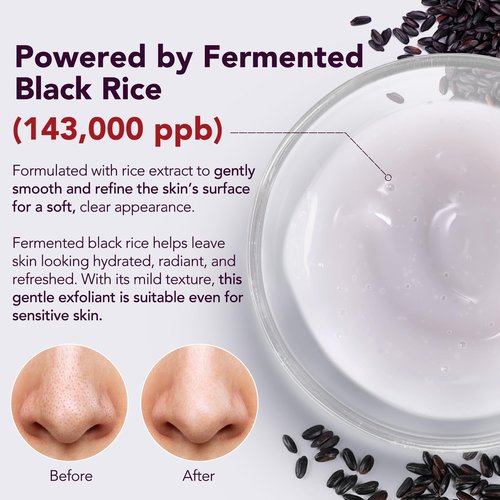 Peel Shot Glow Rice Ampoule Duo | Black Rice Exfoliant Face and Pore Cleaner with Hyaluronic Acid & Rice Extract Serum | Facial Pore Exfoliator, Peelshot Blackhead Dead Skin Remover for Face (100ml)