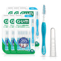 GUM Proxabrush Go-Betweens - Wide - Interdental Brushes - Soft Bristled Dental Picks for Plaque Removal Health - Safe for Braces & Dental Devices, 10 Count (Pack of 6)