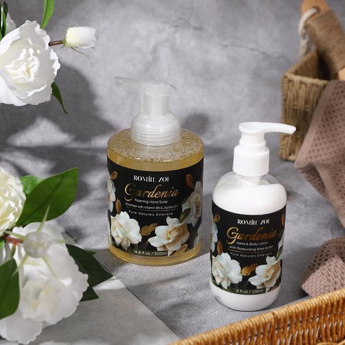 ROMIIE ZOI Daily Hand & Body Lotion - Moisturizing Shea Butter in Gardenia Scent | 236 ML / 8 FL OZ