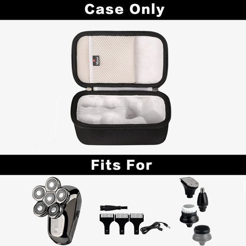 Mchoi Travel Case Suitable for AidallsWellup Men’s 5-in-1 /FlexSeries Electric Head & Body Hair Shaver, Travel Protective Shaver Carrying Case Only