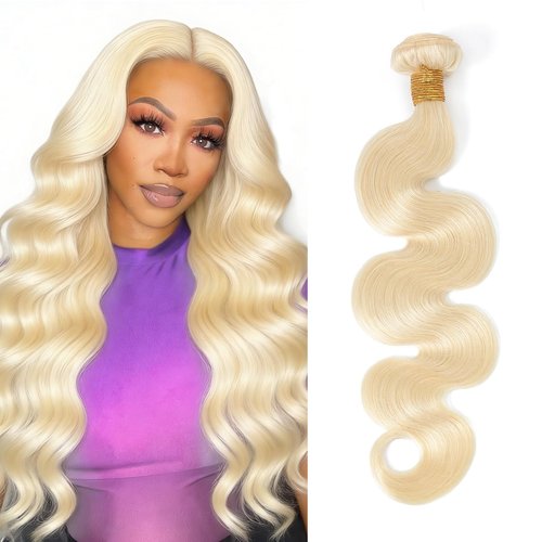 613 Blonde Body Wave Bundles Human Hair 20 inch 100% Unprocessed Virgin Hair Extensions 12A Quick Weave Bundles Human Hair
