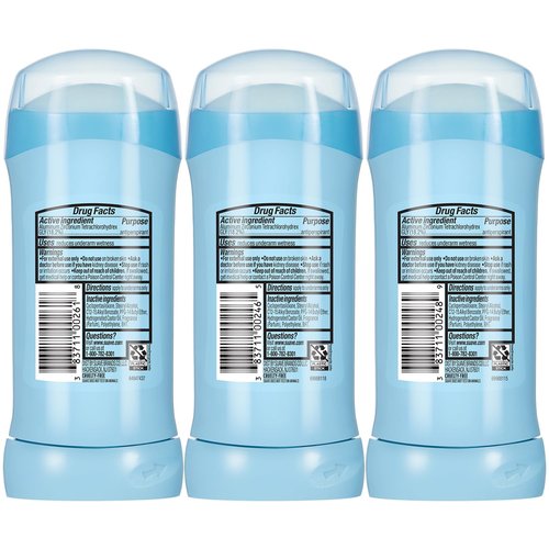 Suave Antiperspirant Deodorant for Women Variety 3-Pack – Tropical Paradise, Mango & Citrus + Everlasting Sunshine, Anti-Staining Invisible Solid, Talc-Free, 2.7 Oz Ea