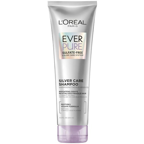 L'Oreal Paris EverPure Brightening Shampoo - Nourishing Sulfate-Free Formula for Gray Hair | 8.5 Fl Oz