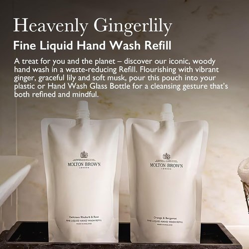 Molton Brown Fine Liquid Hand Wash Refill - 13.5 Fl. Oz. | Luxurious Moisturizing Formula