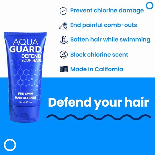 AQUA GUARD Pre-Swim Hair Defense - Prevent Chlorine Damage & Soften Hair | Color Safe, 5.3 oz