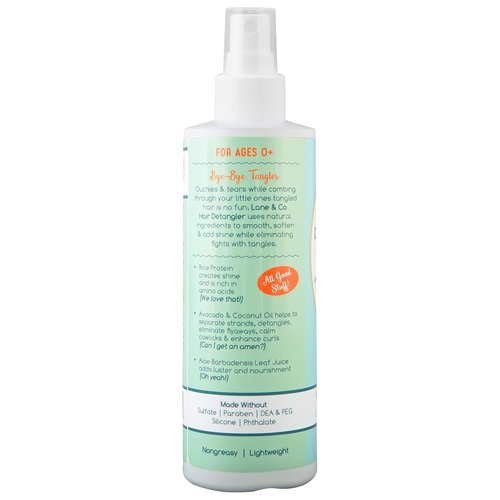 LANE & CO. Conditioning Detangler Spray - Vegan Leave-In Conditioner for Kids & Babies - 8 oz.