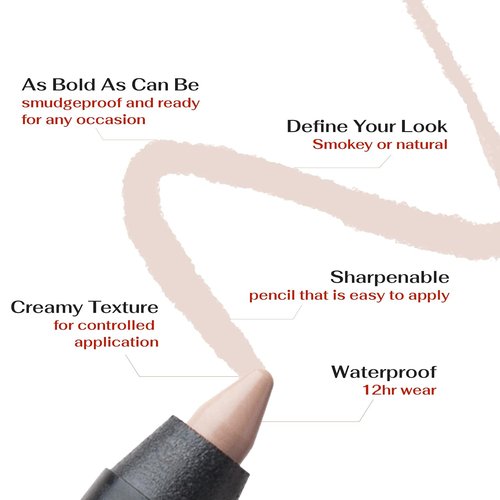 K7L Nude Waterline Eyeliner Pencil - Longwear, Creamy & Waterproof for an Awake Eye Look