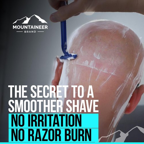 Mountaineer Brand Bald Head Exfoliator & Shampoo (Cleanse) | Fresh & Natural Scent | Bald Head Care for Men | Made in WV | Exfoliating Scalp Scrub | Hydrating Soap & Wash | 4oz