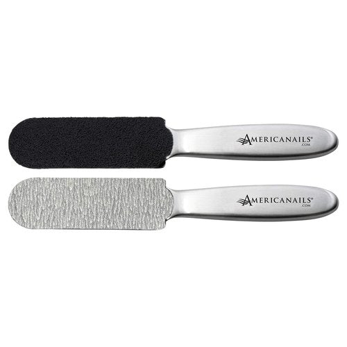 Americanails Stainless Steel Pedicure File Kit with EasyPeel Abrasive Strips