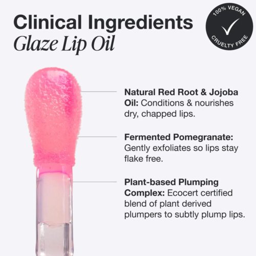 INNBEAUTY Project Iconic Lips Glaze Duo, Hydrating Vegan Lip Oil Gloss Hybrid, x2 0.2 OZ