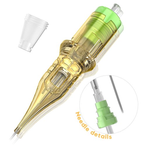 20 PCS Tattoo Cartridge Needles, 3rl Tattoo Cartridges, Tattoo Needles with Membrane Standard 3RL 5RL 7RL 9RL Pro Disposable Tattoo Needles, Round Liner Shader Magnum for Tattoo Supplies (1003RL)
