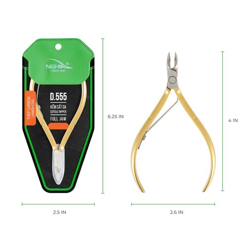 Hard Steel Cuticle Nipper D-555 - Kem Nghia