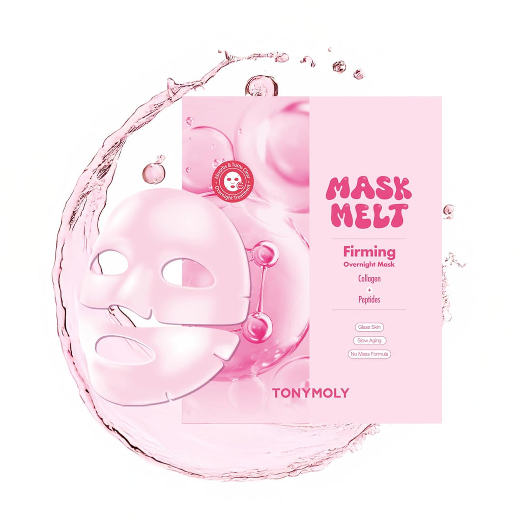 TONYMOLY Hydrogel Face Mask - Firming Overnight Treatment with Collagen & Peptides | 1 Sheet