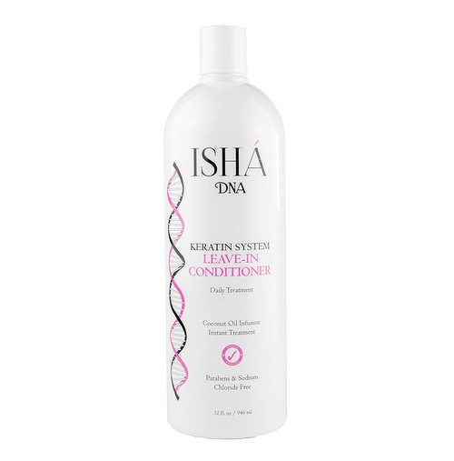 Keratin Treatment System Leave-In Conditioner - Sulfate-Free Daily Damage Control - Coconut & Argan Oil Infused (32 Fl oz)