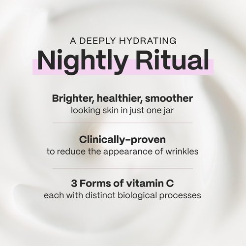 Mad Hippie Triple C Night Cream – Face Moisturizer, Skin-Brightening, Anti-Aging Skin Care with 3 Forms of Vitamin C, 2.1 Oz