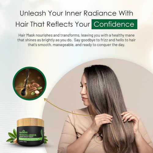 Herbishh Hair Color Shampoo for Gray Hair – Hair Dye Shampoo and Conditioner + Ginger Oil 30mL Hydrating Hair Oil + Pro Keratin Argan Oil Hair Mask for Dry, Damaged Hair 150mL (Black Brown)
