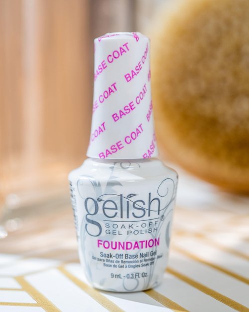 Gelish MINI Foundation Base Coat – 9ml Soak Off UV LED, Strong Adhesion, Protects Natural, No Chip No Lift, Professional Manicure Prep Essential