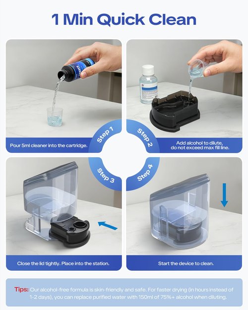 2026 New Reusable Cartridge with Refill 7 Month Supply Compatible with Braun Clean & Renew Refill Cartridge CCR, Shaver Cleaning & Care Kit with Gentle Hygienic Protection, Eco-Friendly