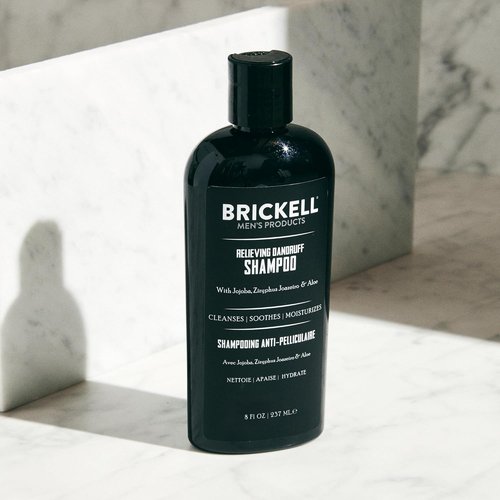 Brickell Men's Dandruff Shampoo - Natural & Organic Formula Soothes Scalp | 8 oz