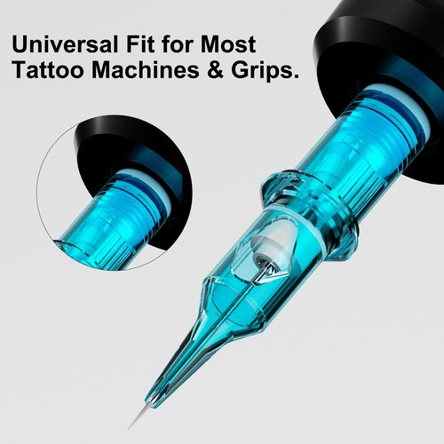 BIGWASP X Tattoo Cartridge Needles 1217RM - 20Pcs 17RM #12 Standard 0.35mm 17 Curved Magnum Disposable Tattoo Needles for Rotary Tattoo Machines