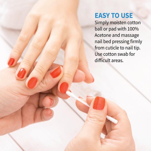 ForPro Professional Collection 100% Pure Acetone, Professional Nail Polish Remover for Natural, Artificial, Acrylic, and Sculptured Nails, Removes Gel Polish, Glue, and Glitter, 16 fl. oz.