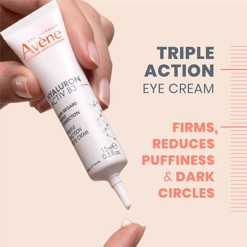 Avène Hyaluron Activ B3 Eye Cream - Anti-Aging 3-in-1 Formula for Brightening & Firming Eye Contour