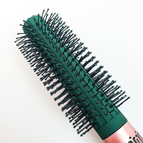 Skiennix Detangler Hair Brush - Anti-Static Blow Drying Brush with Nylon Bristles for All Hair Types | Green