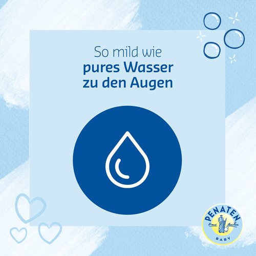 Penaten Bad & Shampoo, sanft reinigendes & pflegendes 2 in 1 Badezusatz Waschgel & Baby Shampoo (1 x 400 ml)