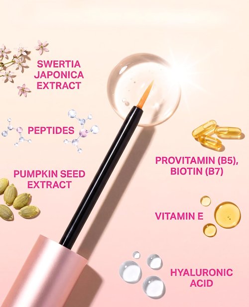 Skiennix Eyelash Growth Serum - Promotes Fuller, Longer Lashes | Multi-Peptide Formula with Biotin & Vitamins