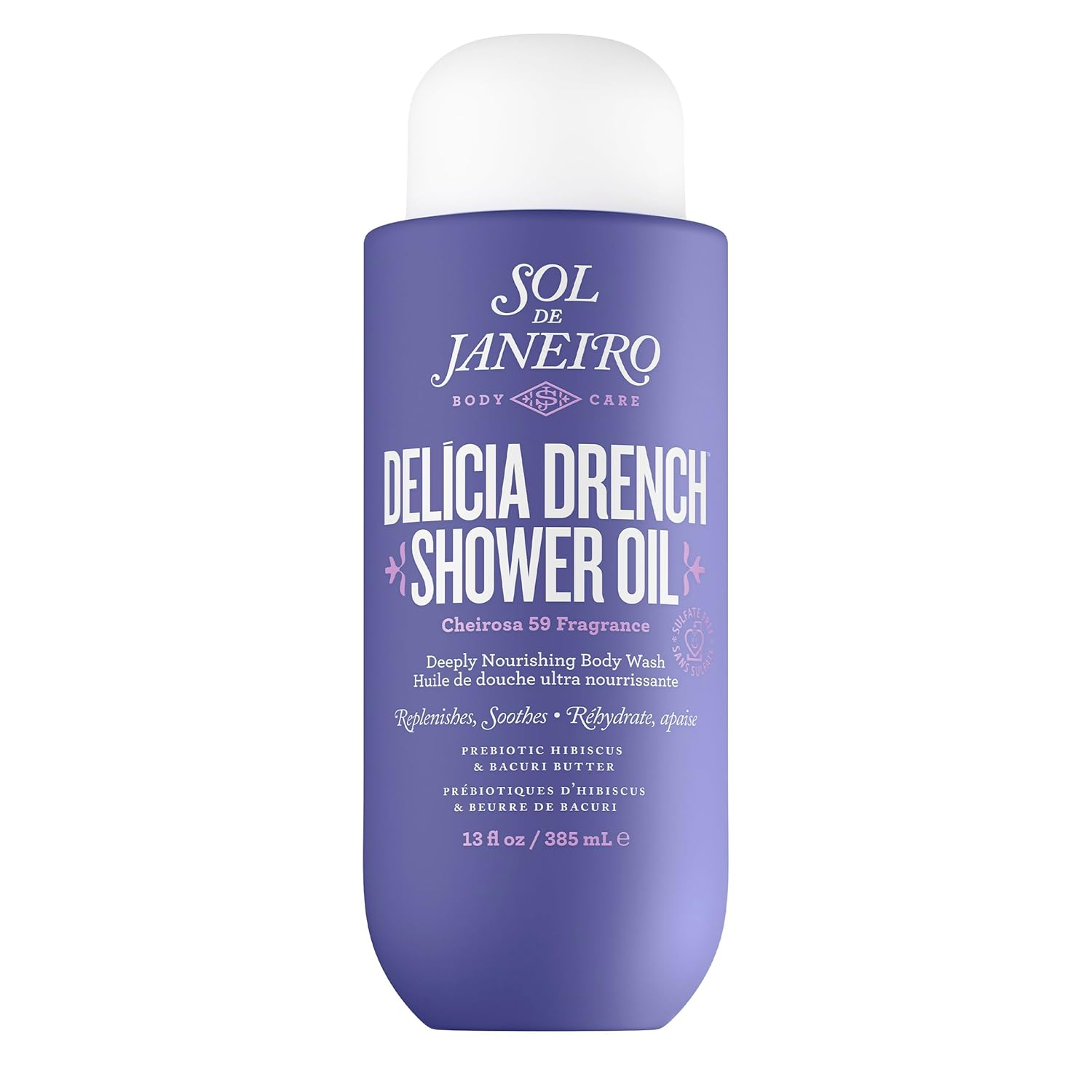 Sol de Janeiro Delicia Drench Shower Oil - Deeply Nourishing Body Wash for Soft Skin