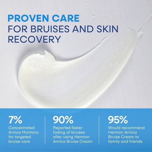 Hermon Arnica Bruise Cream: Arnica Montana with Vitamins K, C & E–Hydrating Moisturizer for Face 4 oz