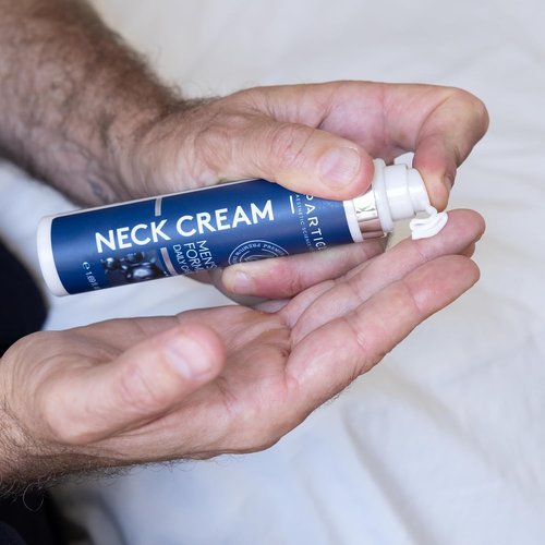 Skiennix Particle Neck Cream - Hydrating Daily Skin Care for Men with Collagen & Retinol | 1.7 fl oz